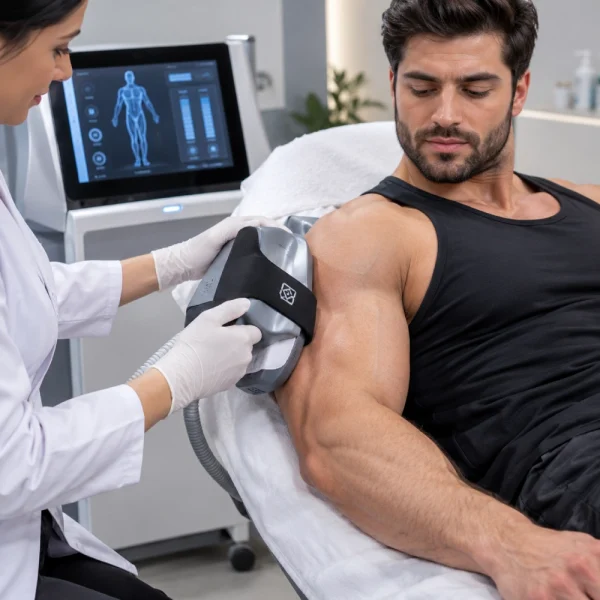 حجمدهی عضلات با دستگاه EMSculpt حجمدهی عضلات با دستگاه EMSculpt