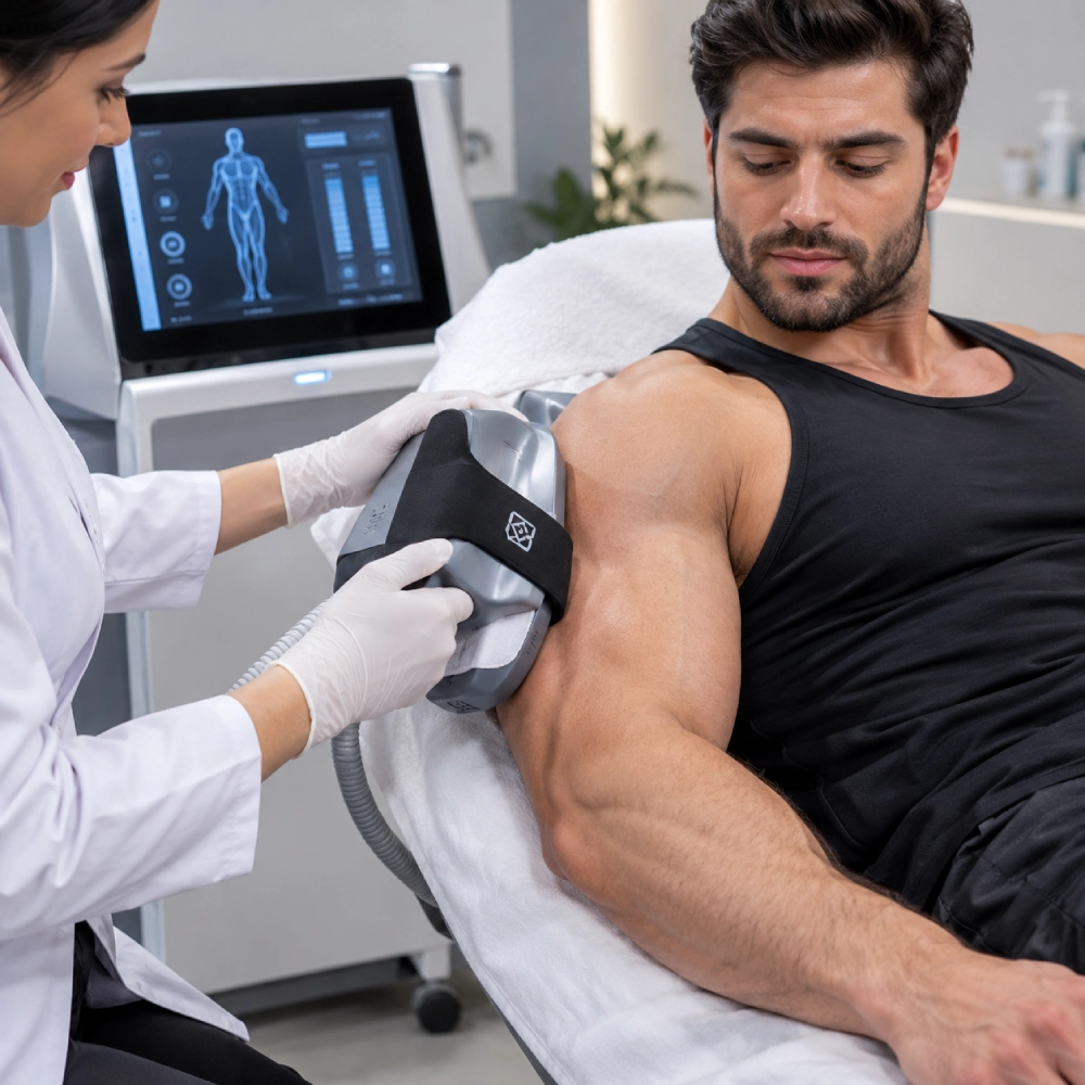 حجم‌دهی عضلات با دستگاه EMSculpt